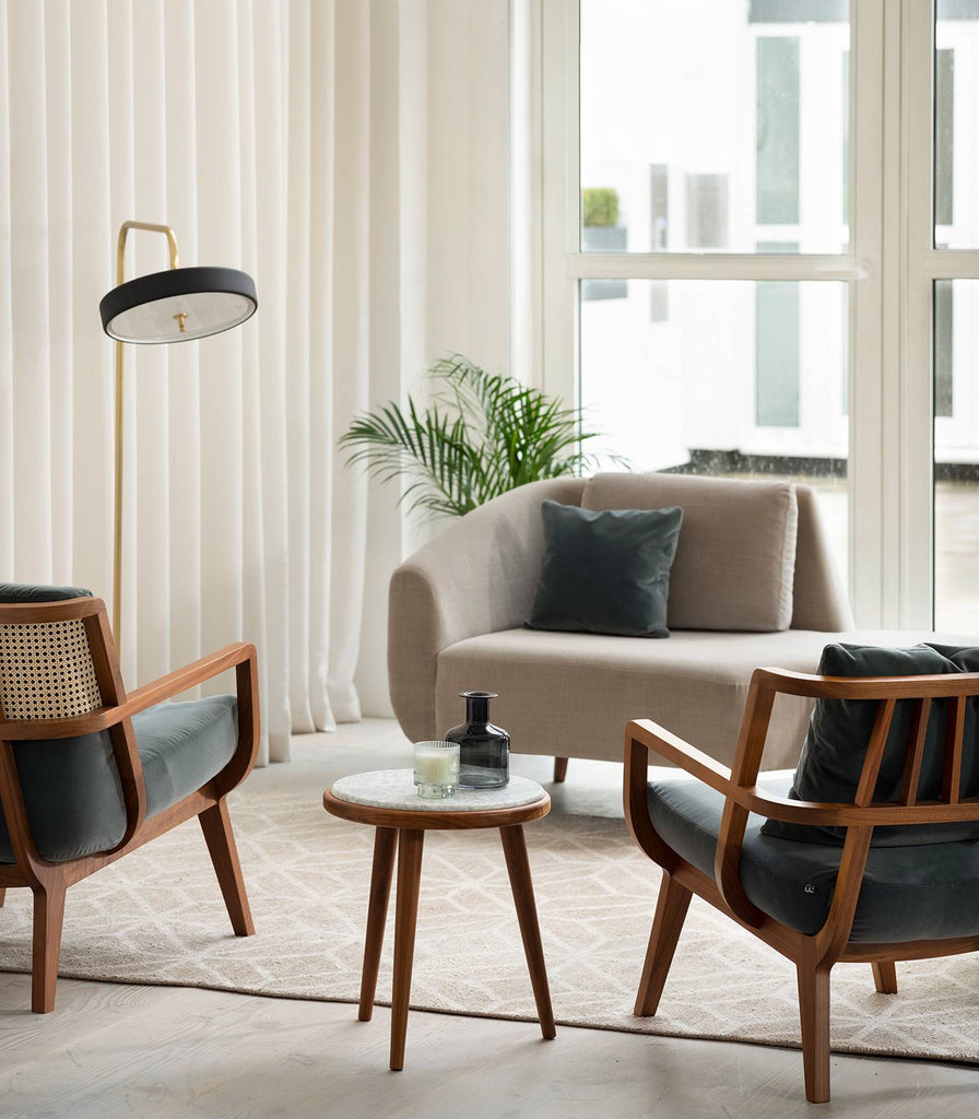 Bert Frank Revolve Floor Lamp featured within a interior space
