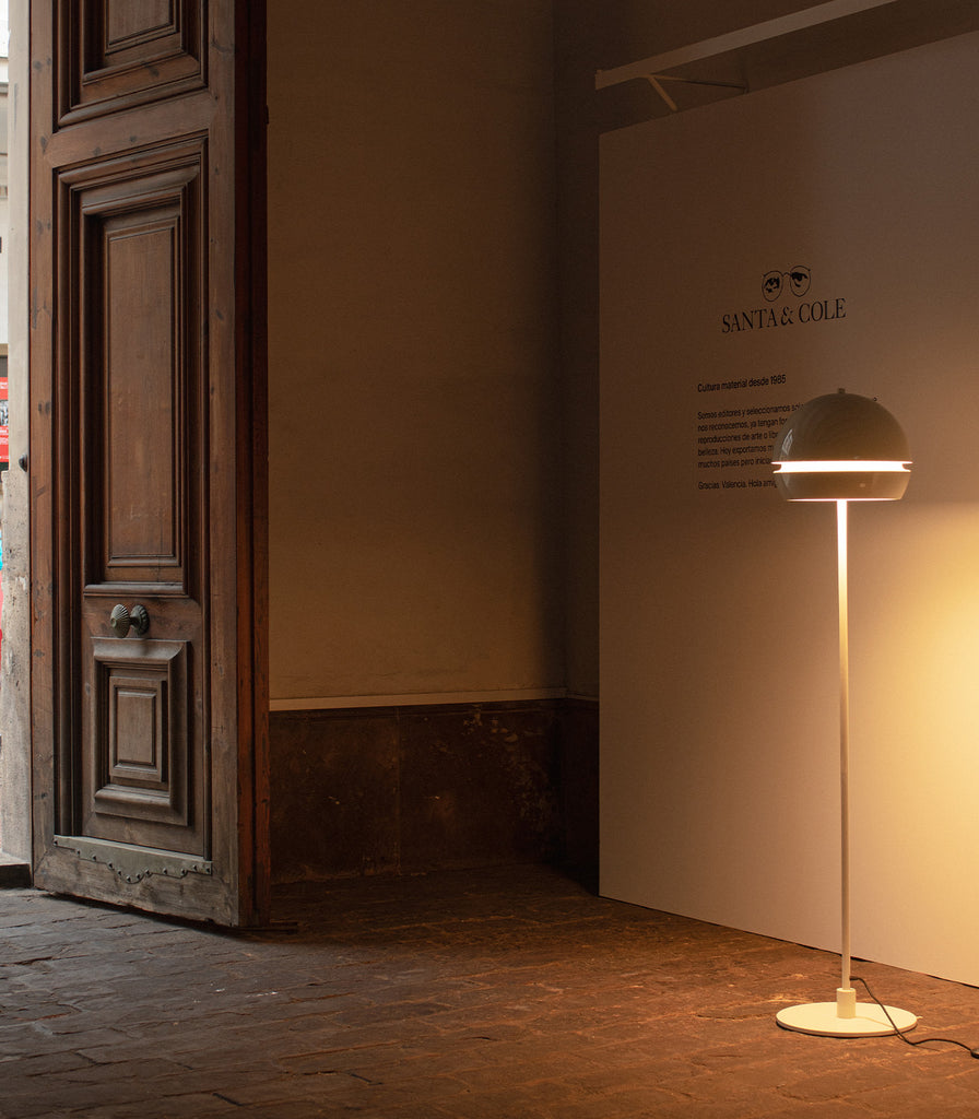 Santa & Cole Fontana Alta Floor Lamp featured within interior space