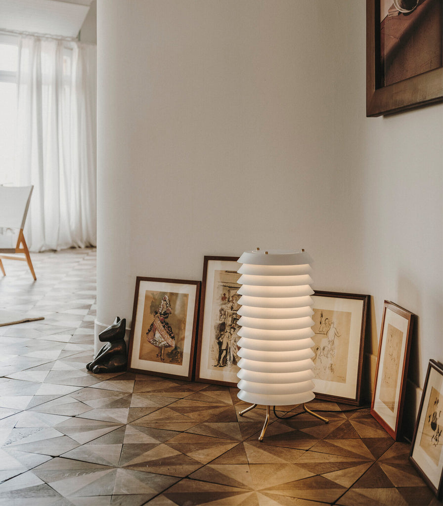 Santa & Cole Maija Floor Lamp featured within interior space