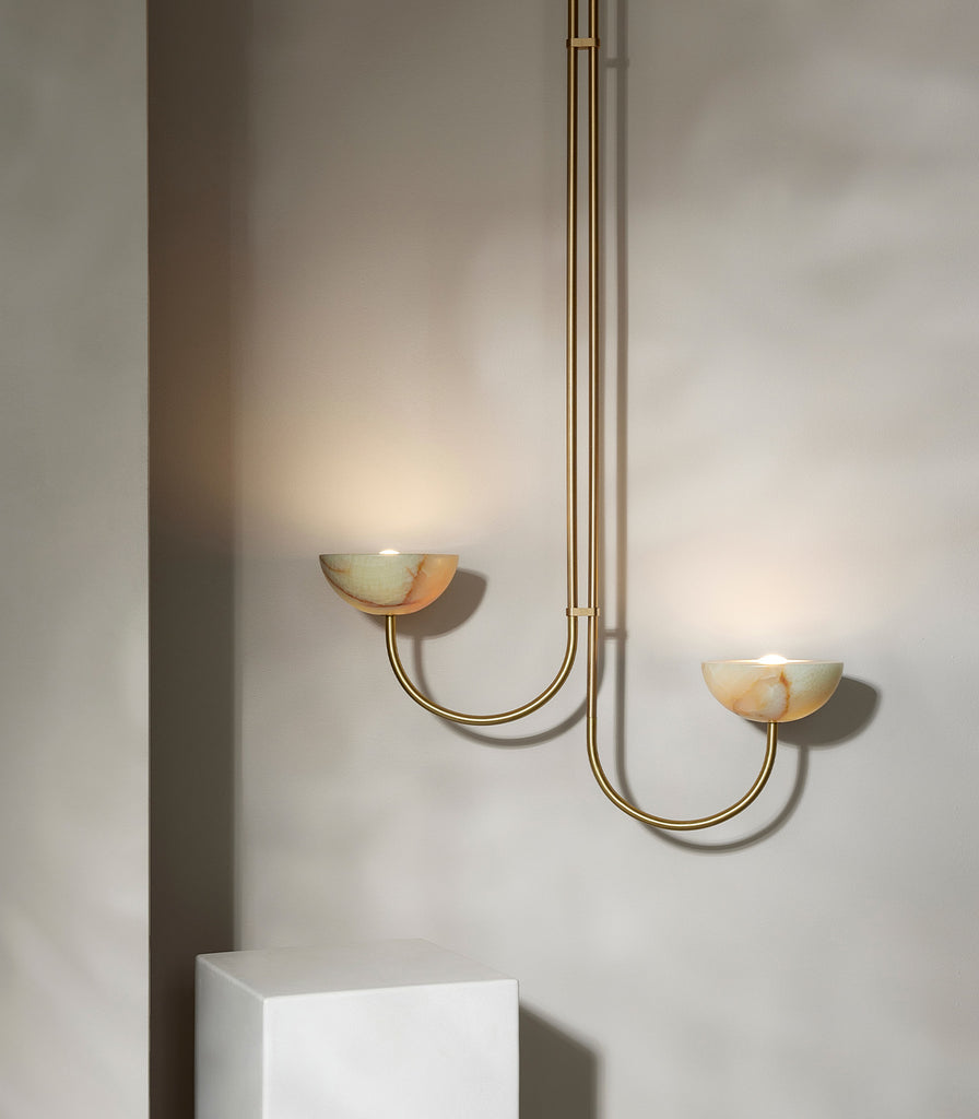 Marz Designs Aurelia Double Offset Pendant Light featured within interior space