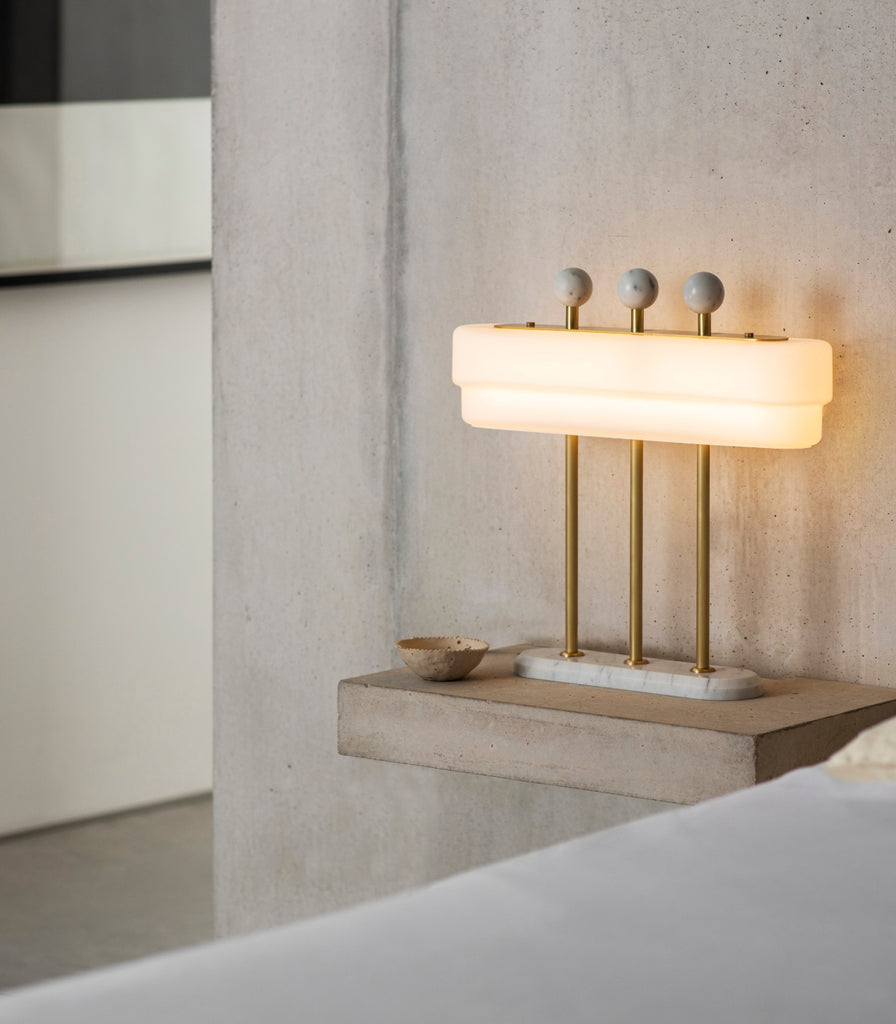 Bert Frank Spate Table Lamp featured within a interior space