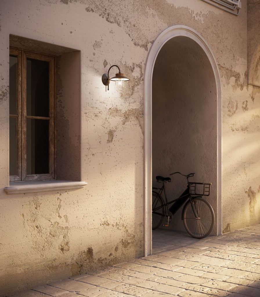 Il Fanale Calmaggiore Wall Light featured within a outdoor space