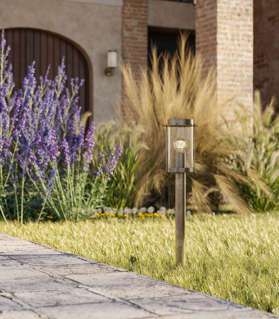 Il Fanale Loggia Bollard Light featured within outdoor space