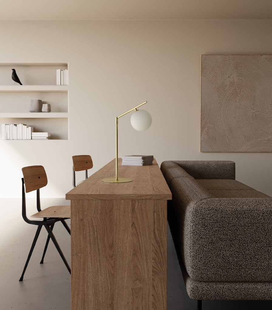 Aromas Endo Table Lamp featured within interior space