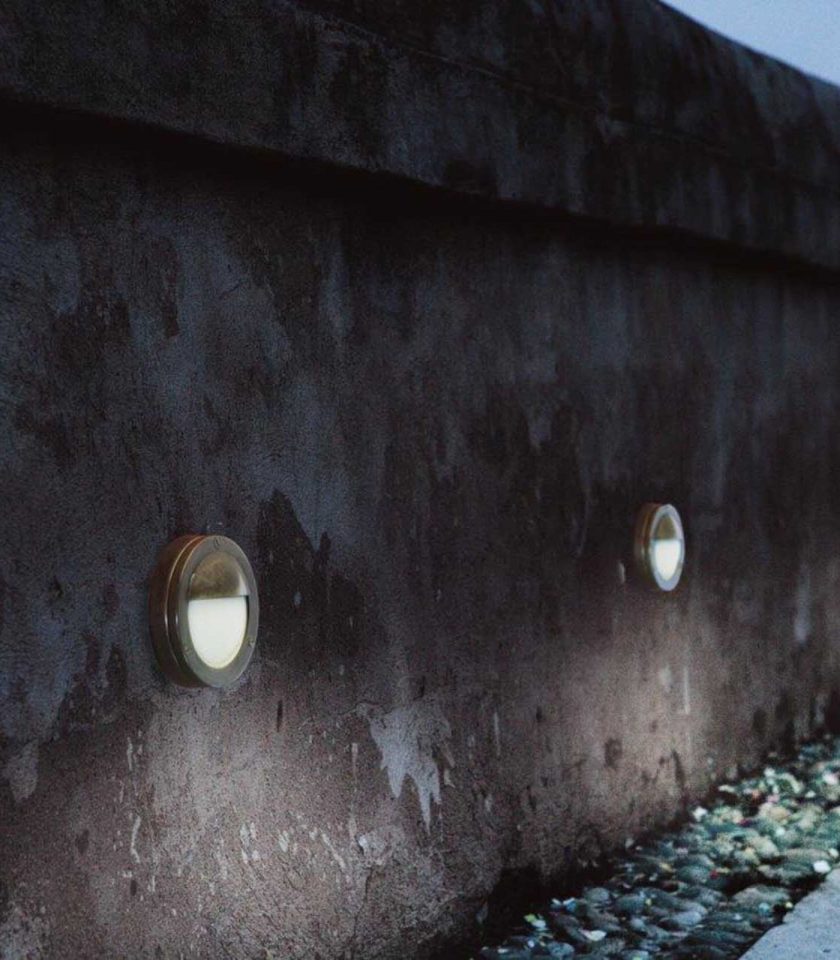 Il Fanale Marina Eyelid Wall Light featured within a outdoor space