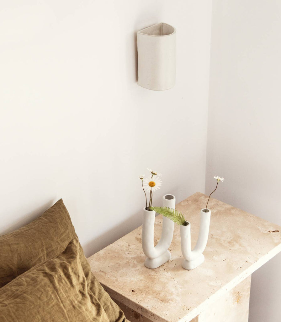 We Ponder Dawn Short Wall Light in an interior setting