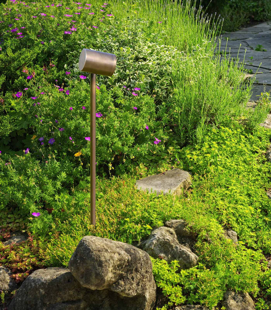 Royal Botania Spotty Bollard Light featured within outdoor space