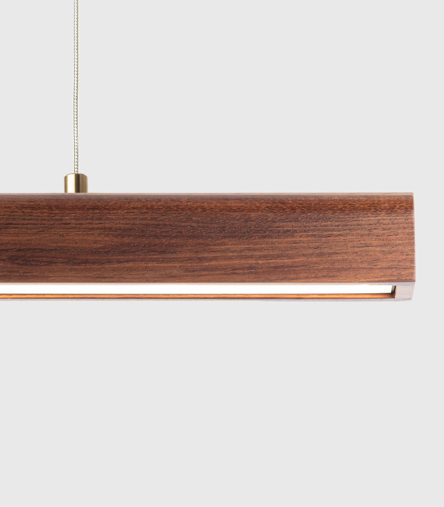 Fluxwood Arc Linear Pendant Light in 90cm/Tasmanian Blackwood