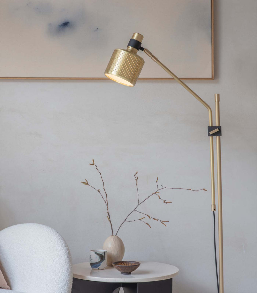Bert Frank Riddle Single Floor Lamp featured within interiro space