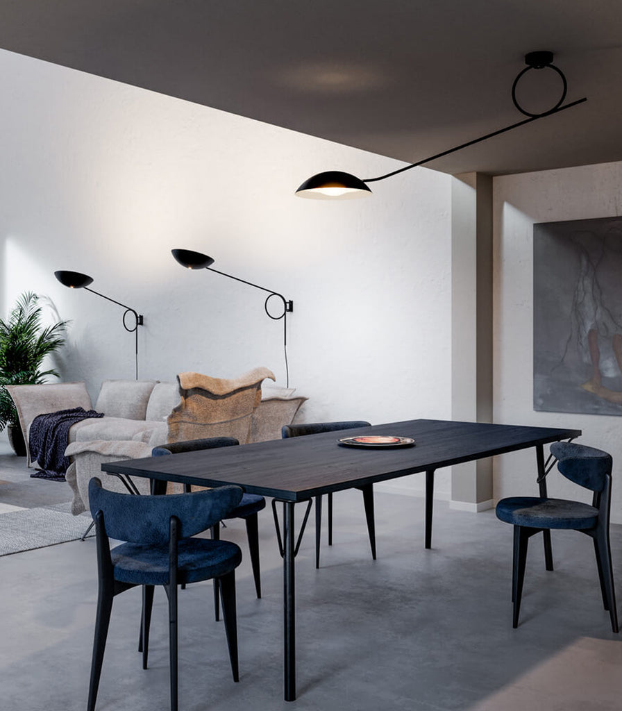 Lodes Spring Ceiling Light featured within interior space