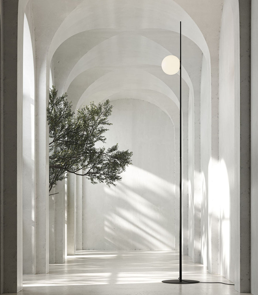 Karman Atmosphere Floor Lamp featured within interior space