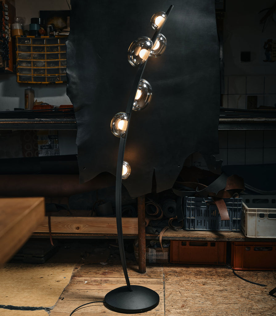 Bomma Dew Drops Floor Lamp featured within interior space