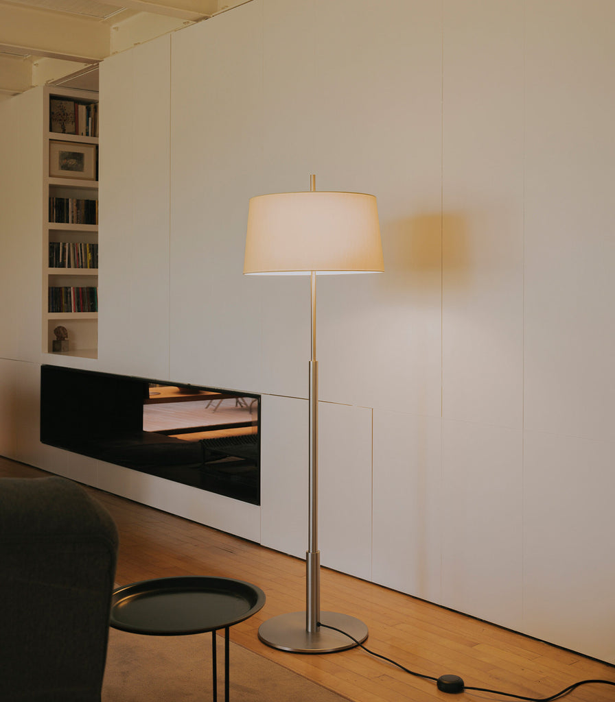 Santa & Cole Diana Floor Lamp featured within interior space