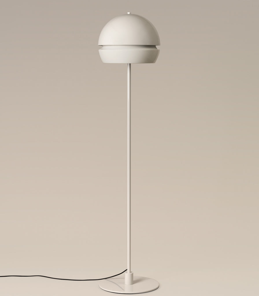 Santa & Cole Fontana Alta Floor Lamp in Glossy White Grey