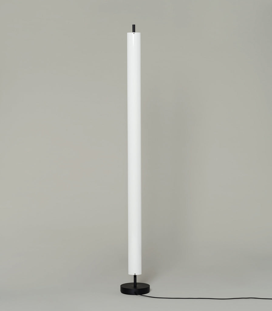 Santa & Cole Lamina 165 Floor Lamp in White Grey/Matte Black
