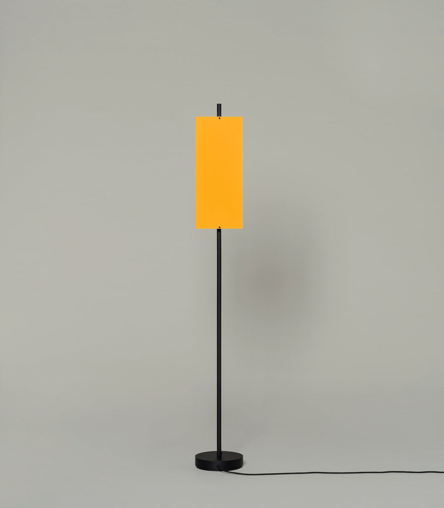 Santa & Cole Lamina Dorada Floor Lamp in Matte Gold/ Matte Black