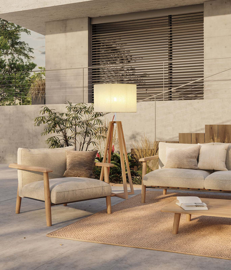 Royal Botania Club Floor Lamp featured within a outdoor space