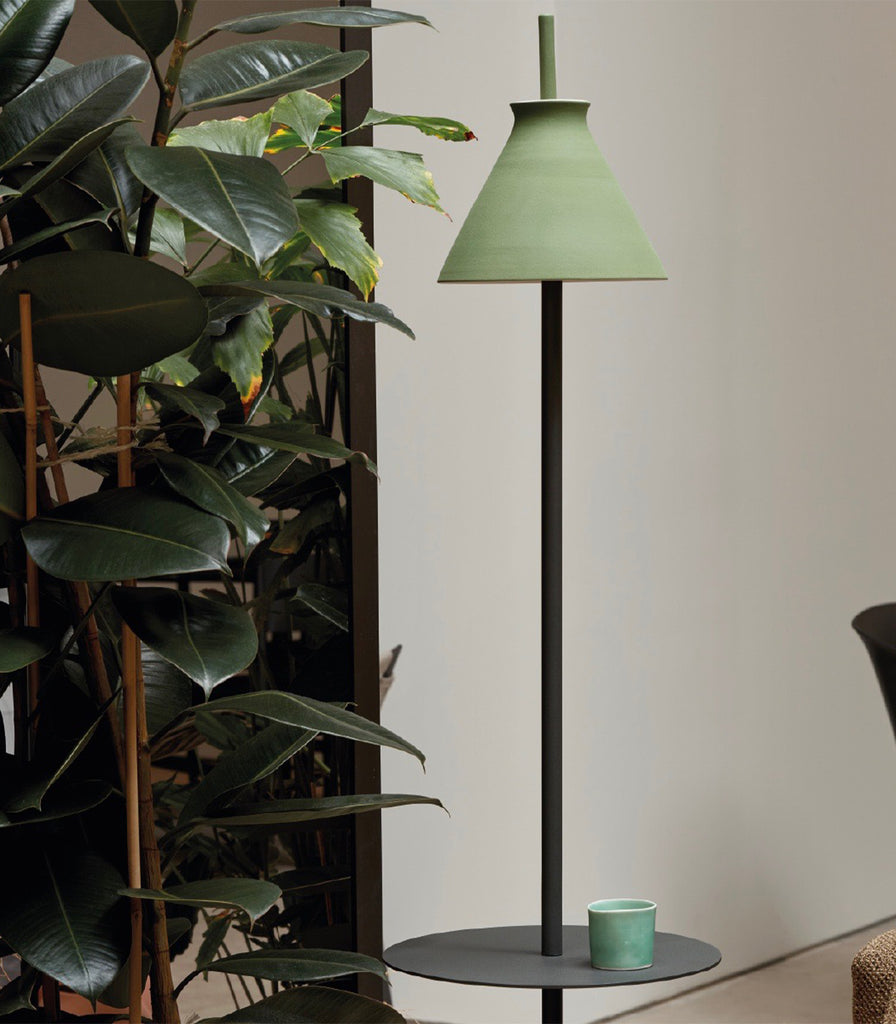 Klaylife Totana Floor Lamp in Forest Green