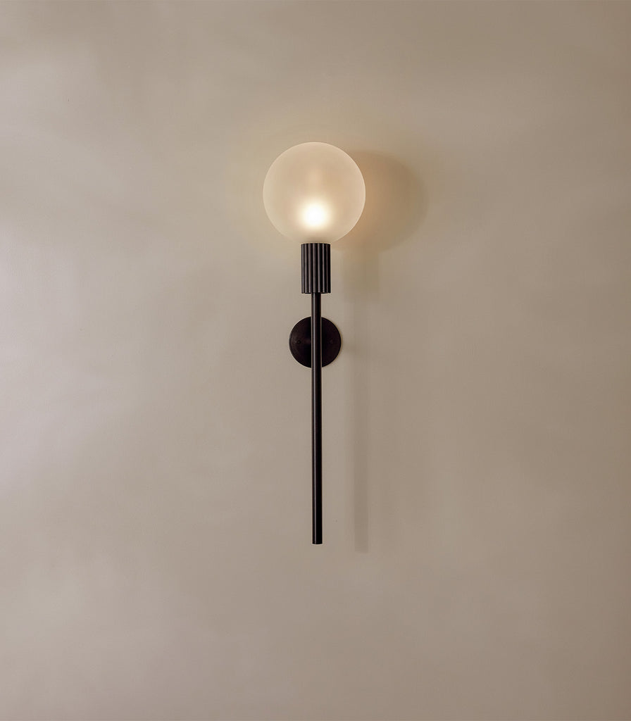 Marz Designs Attalos Black Wall Light featured within interior space