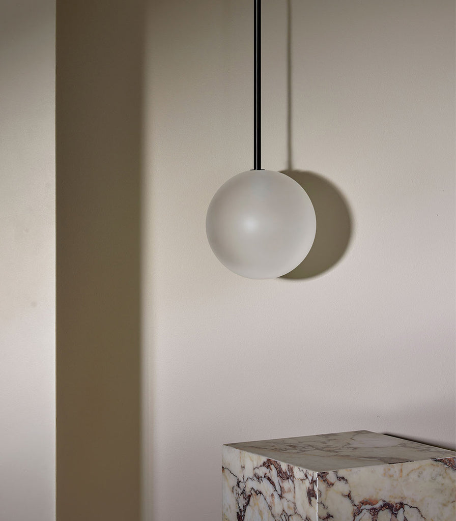 Marz Designs Orb Large Pendant Light in Brushed Black/Rod