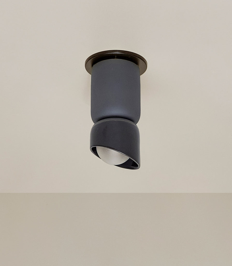 Marz Designs Terra Dual Base Ceiling Light in Slate/Brushed Black