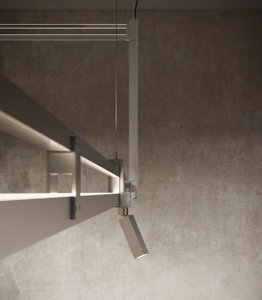 Karman Airtek One Rectangle Pendant Light featured within interior space