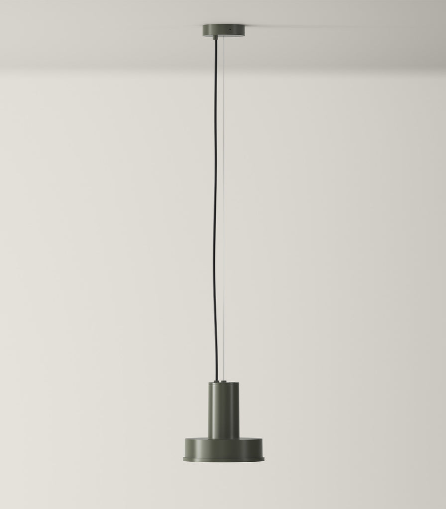 Santa & Cole Arne S Domus Pendant Light in Dark Green