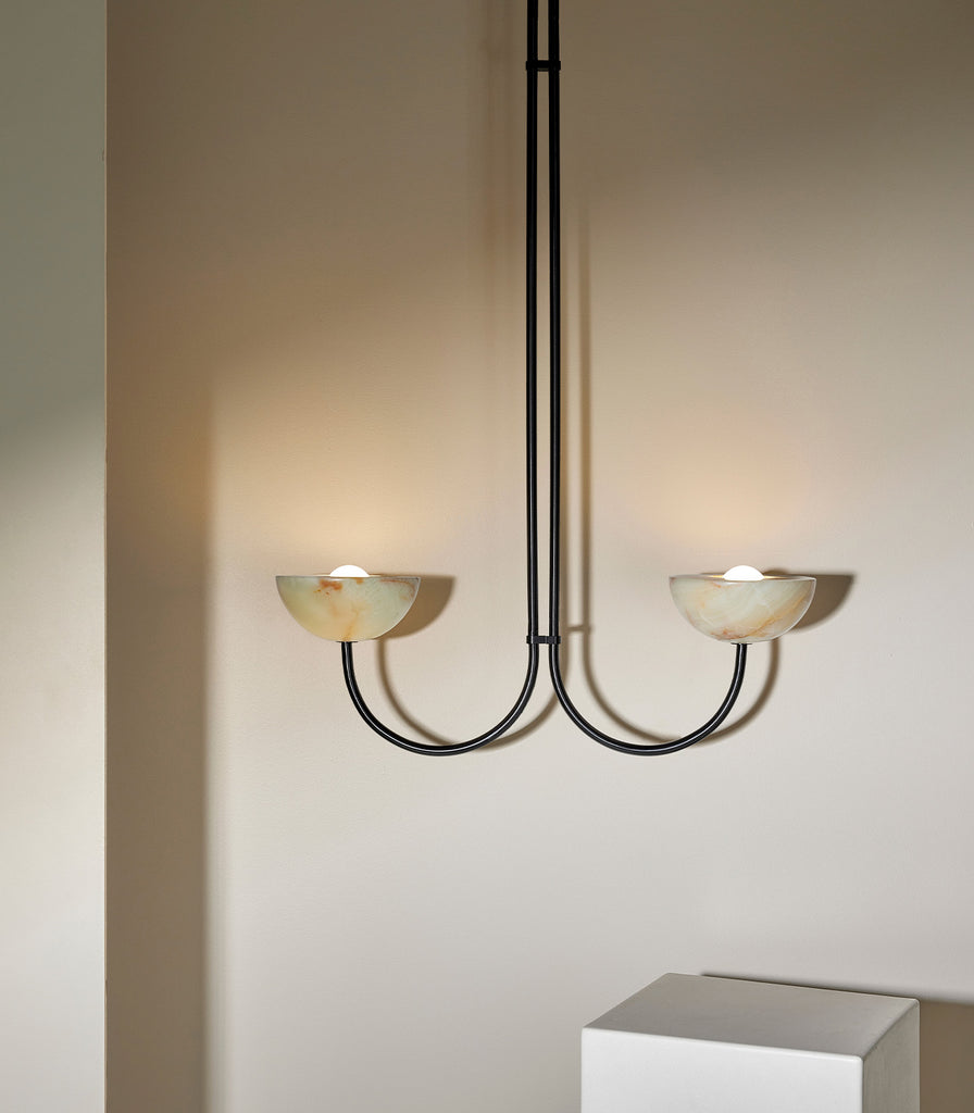 Marz Designs Aurelia Double Pendant Light featured within interior space