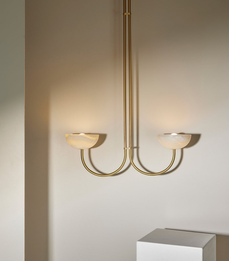 Marz Designs Aurelia Double Pendant Light featured within interior space