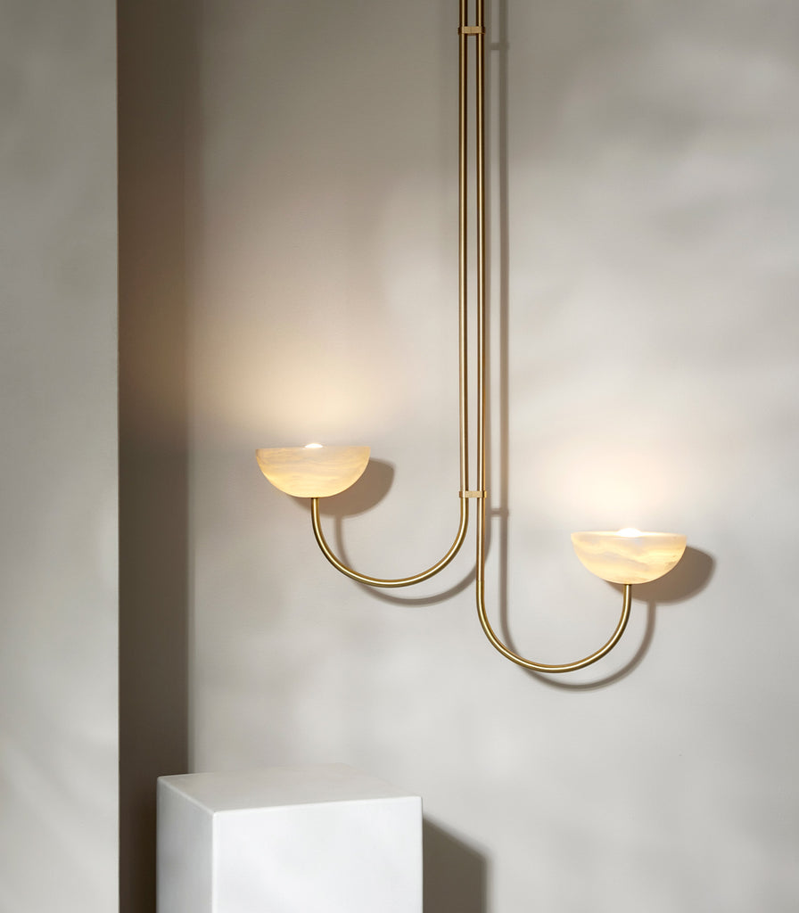 Marz Designs Aurelia Double Offset Pendant Light featured within interior space