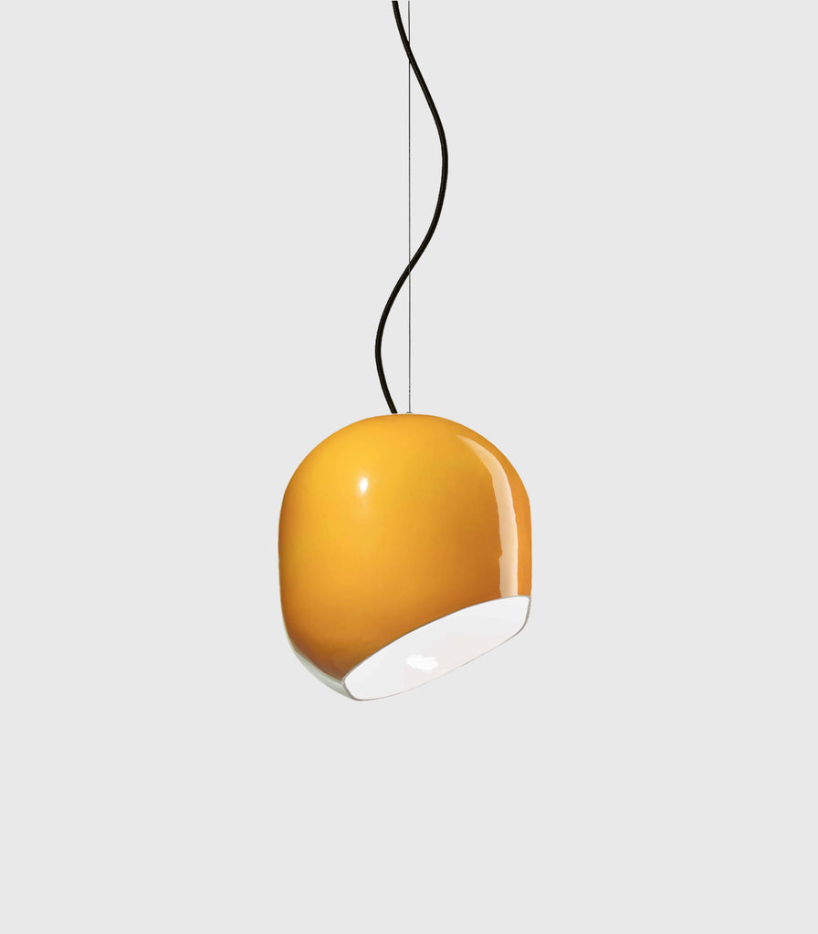 Ferroluce Ayrton Pendant Light featured in Lemon Yellow/ Small