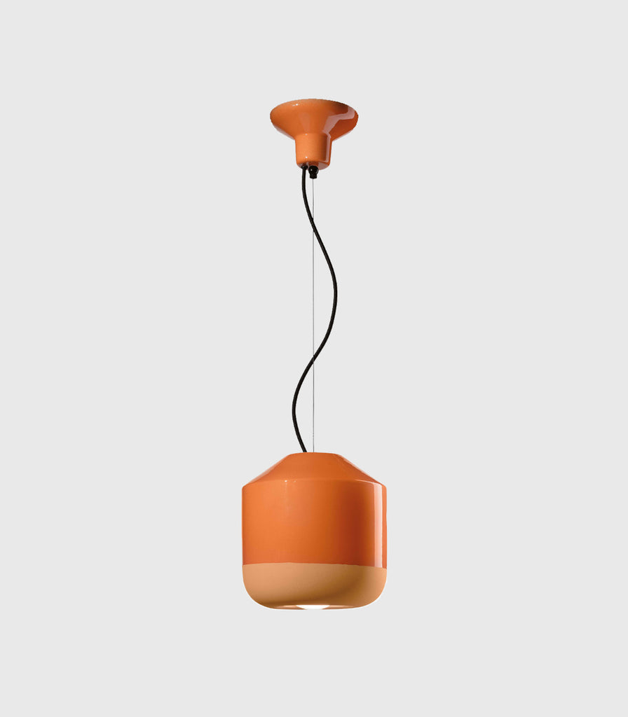 Ferroluce Bellota Pendant Light in Orange/Small