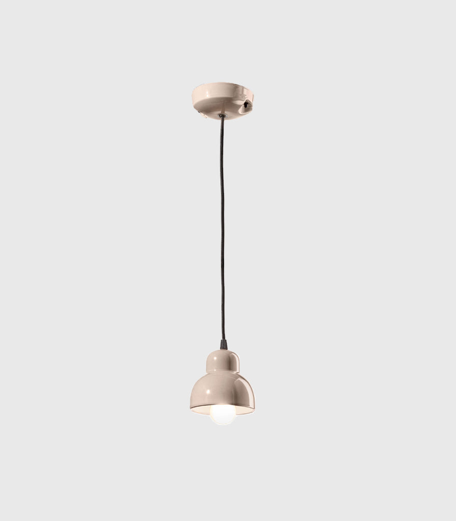Ferroluce Berimbau Pendant Light in Sand Grey/Small