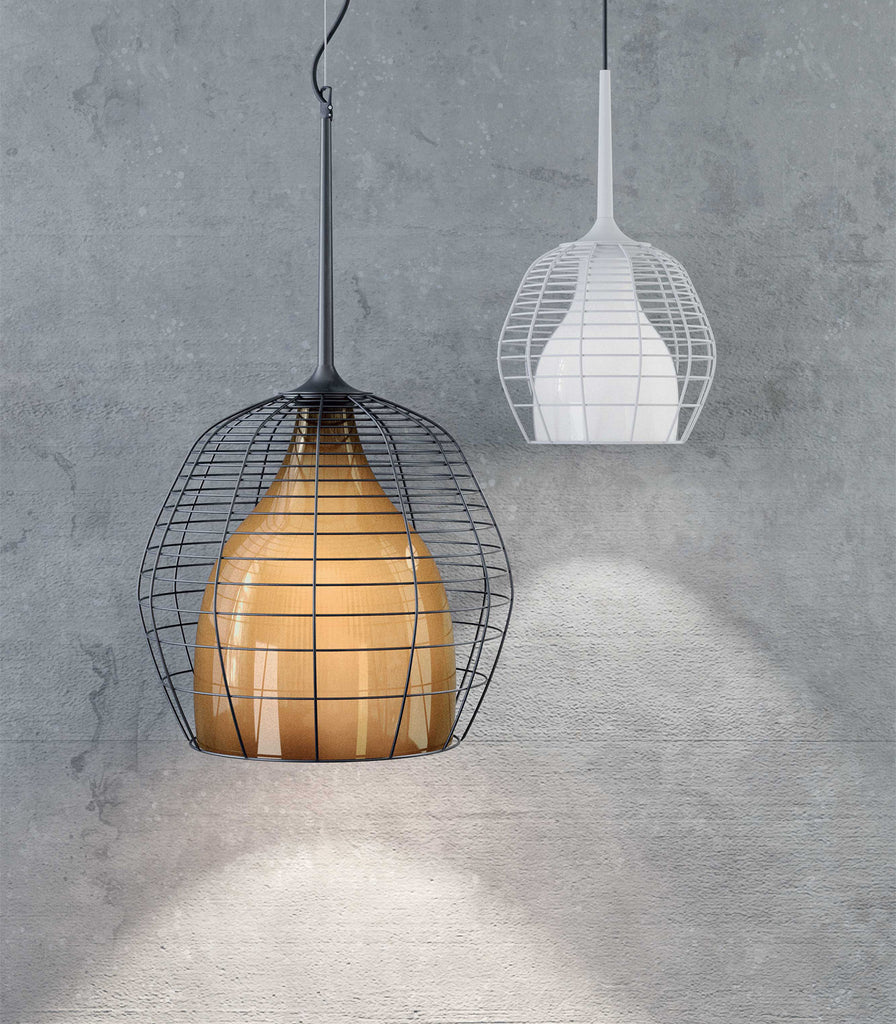 Lodes Cage Pendant Light featured within interior space