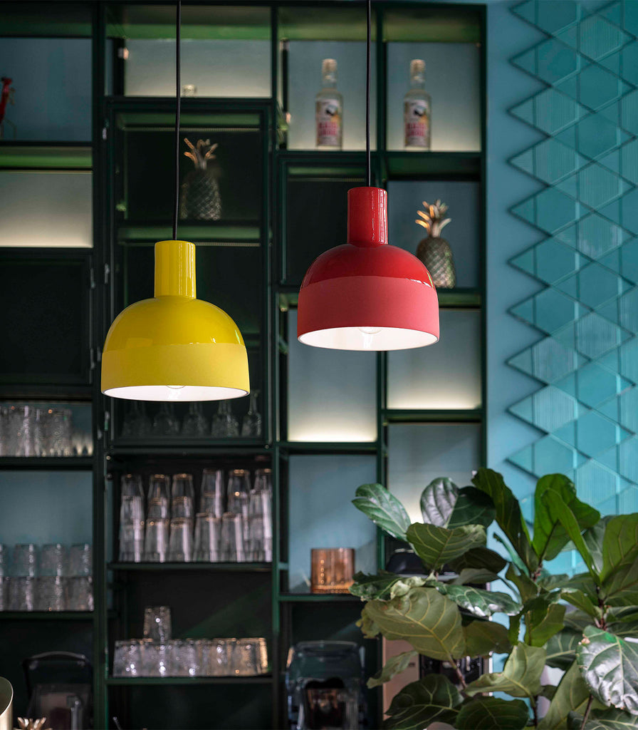 Ferroluce Caxixi Pendant Light featured within interior space