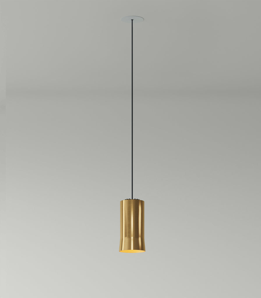 Santa & Cole Cirio Simple Pendant Light in Polished Brass