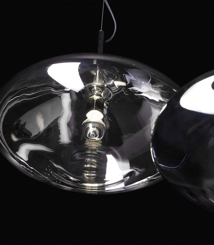 Bomma Disc Glass Pendant Light featured within interior space