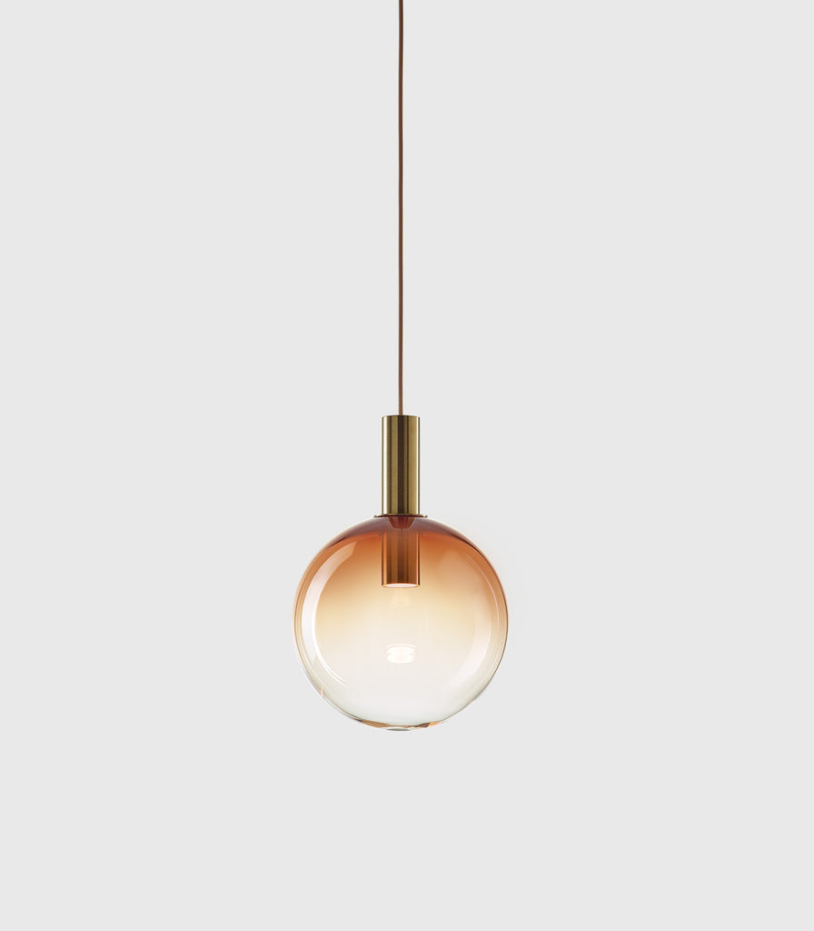 Bomma Divina Pendant Lightin Red Orange/ Brushed Gold