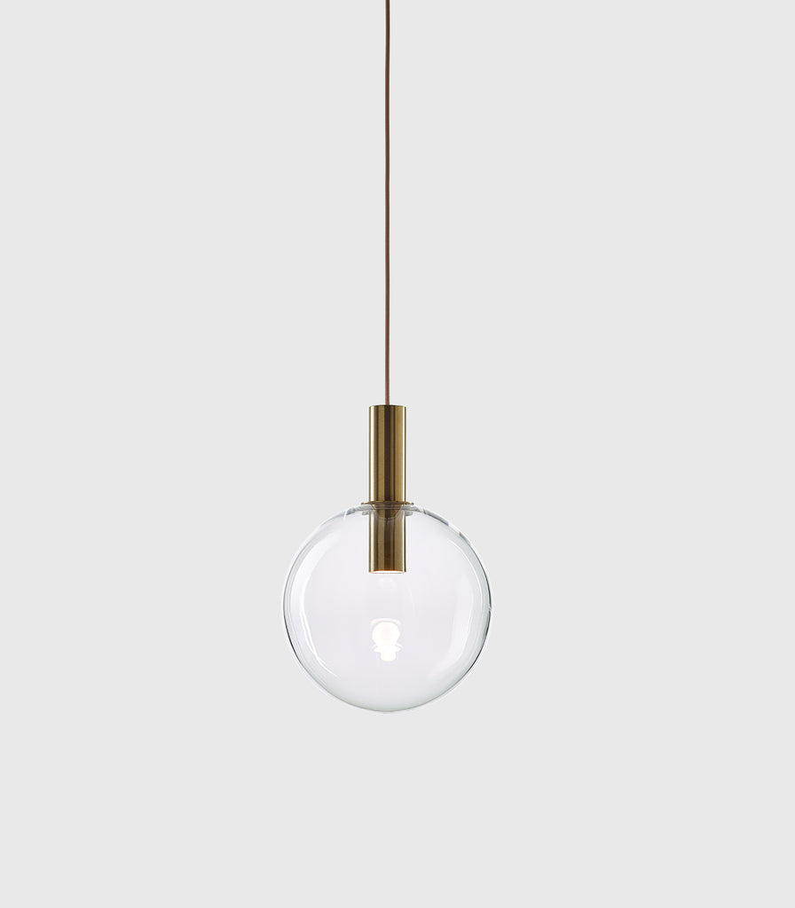 Bomma Divina Pendant Light in White/ Brushed Gold