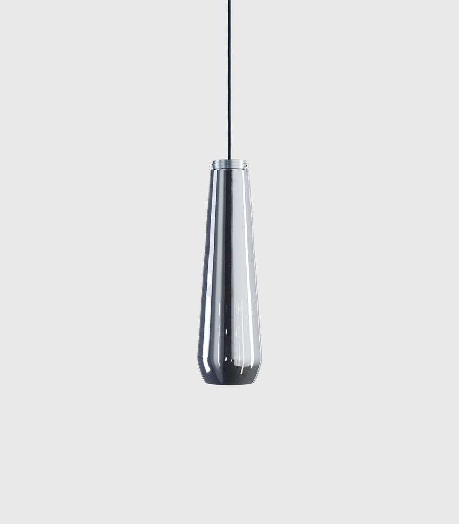 Lodes Glass Drop Pendant Light in Chrome