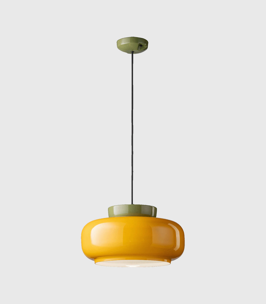 Ferroluce Maracanà Pendant Light Sage Green/Yellow//1