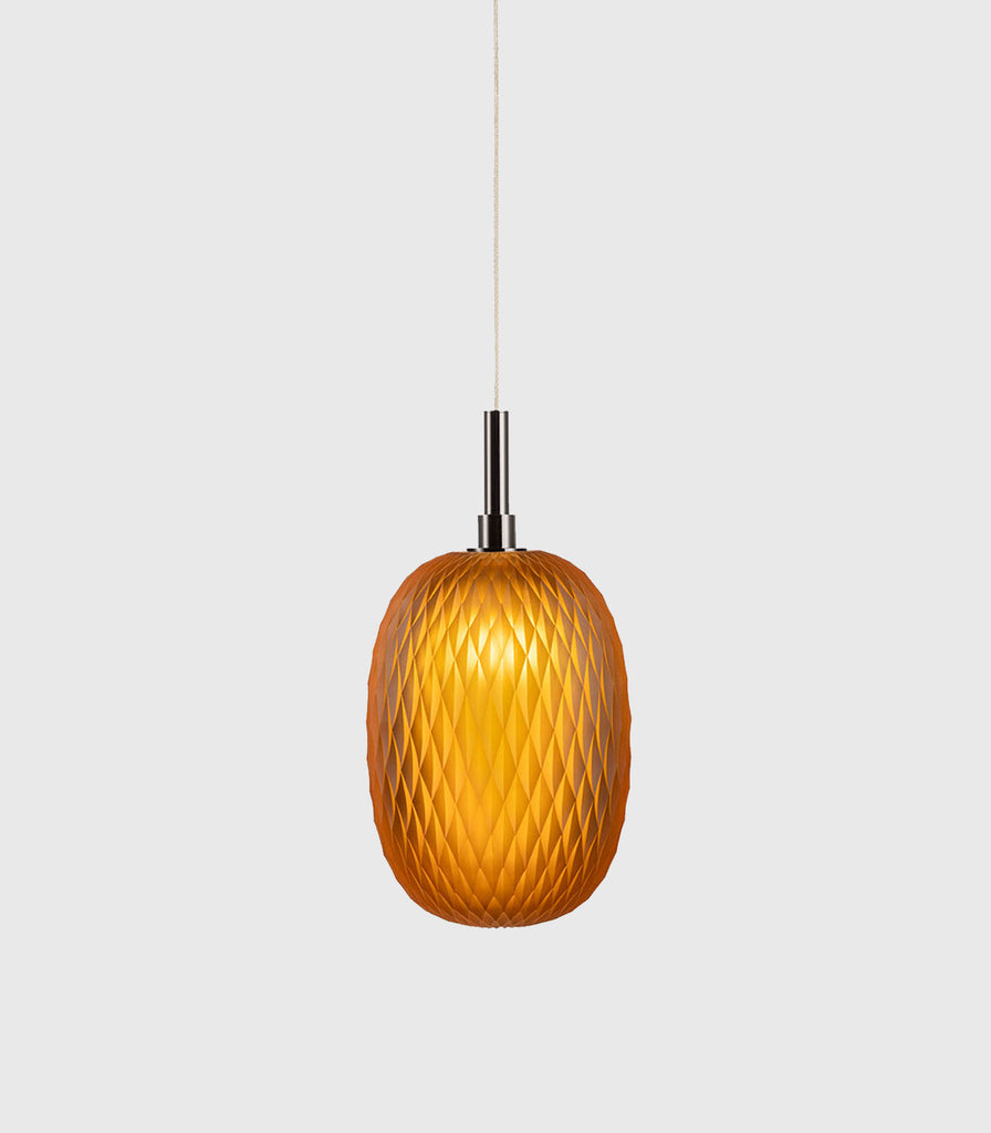 Bomma Metamorphosis Anthracite Pendant Light in Amber/Large