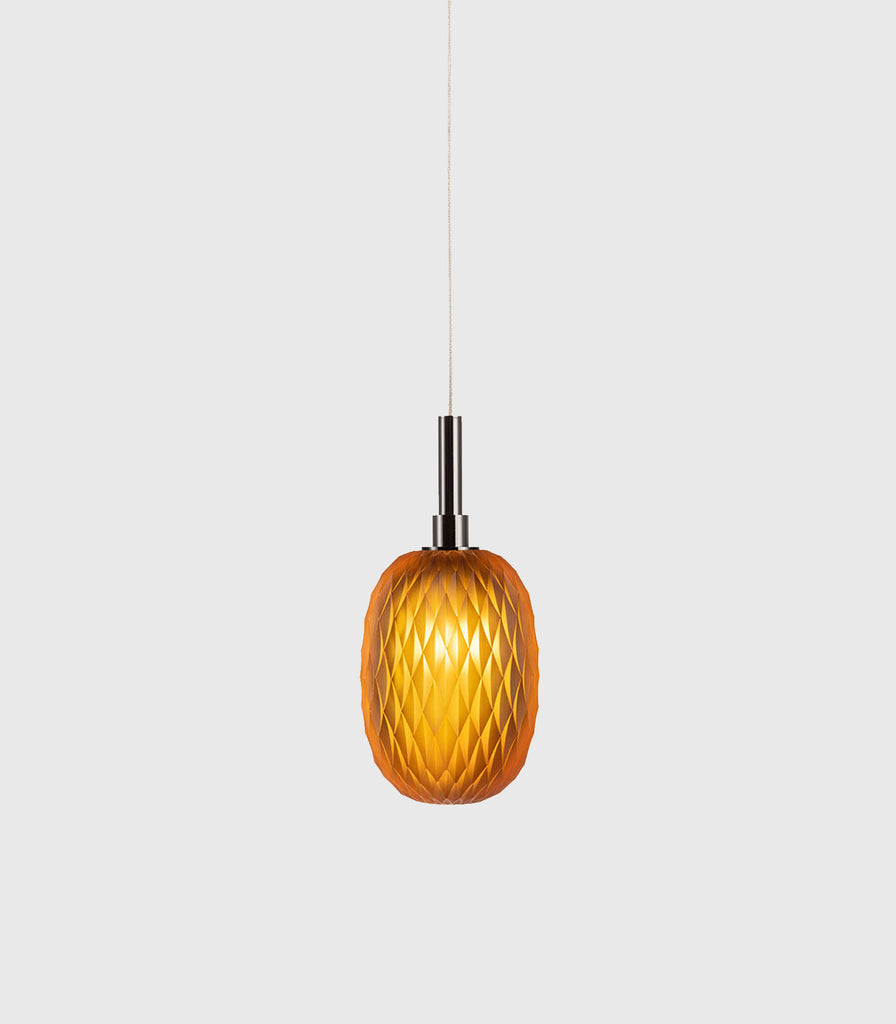 Bomma Metamorphosis Anthracite Pendant Light in Amber/Small