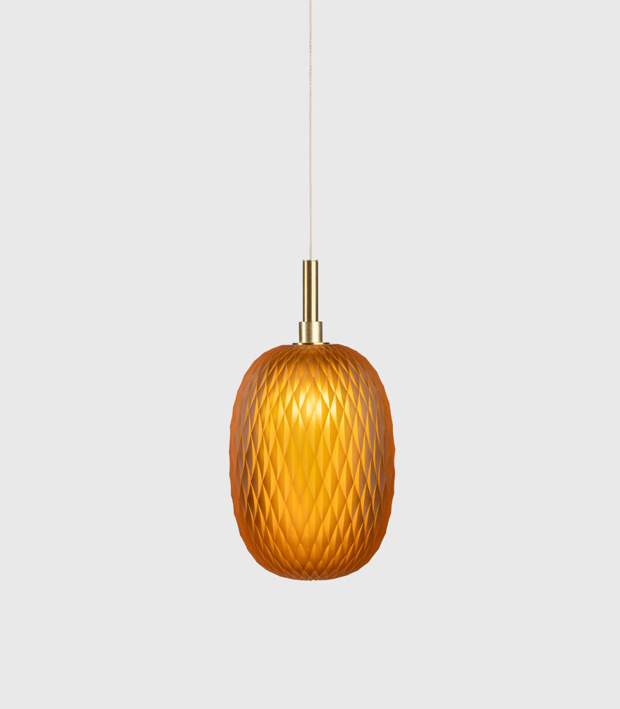 Bomma Metamorphosis Gold Pendant Light in Amber/ Large