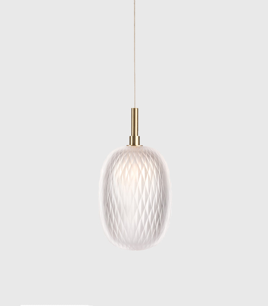 Bomma Metamorphosis Gold Pendant Light in Clear/ Large