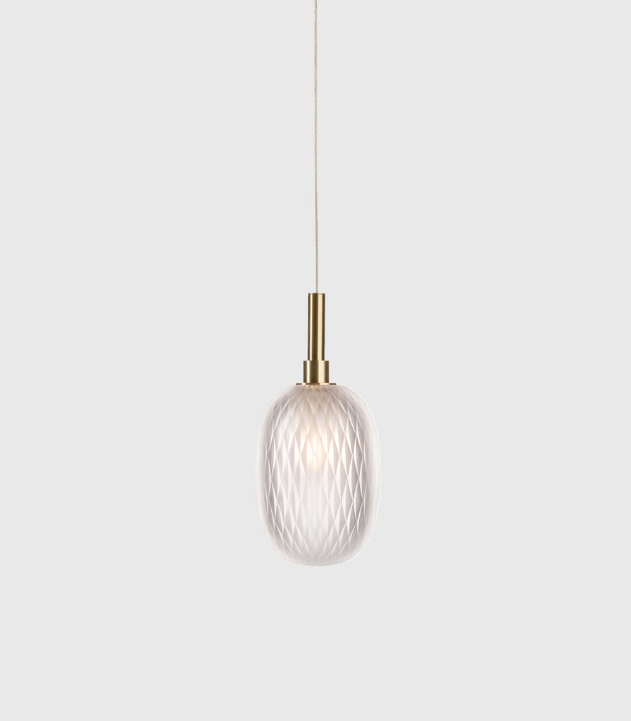 Bomma Metamorphosis Gold Pendant Light in Clear/ Small