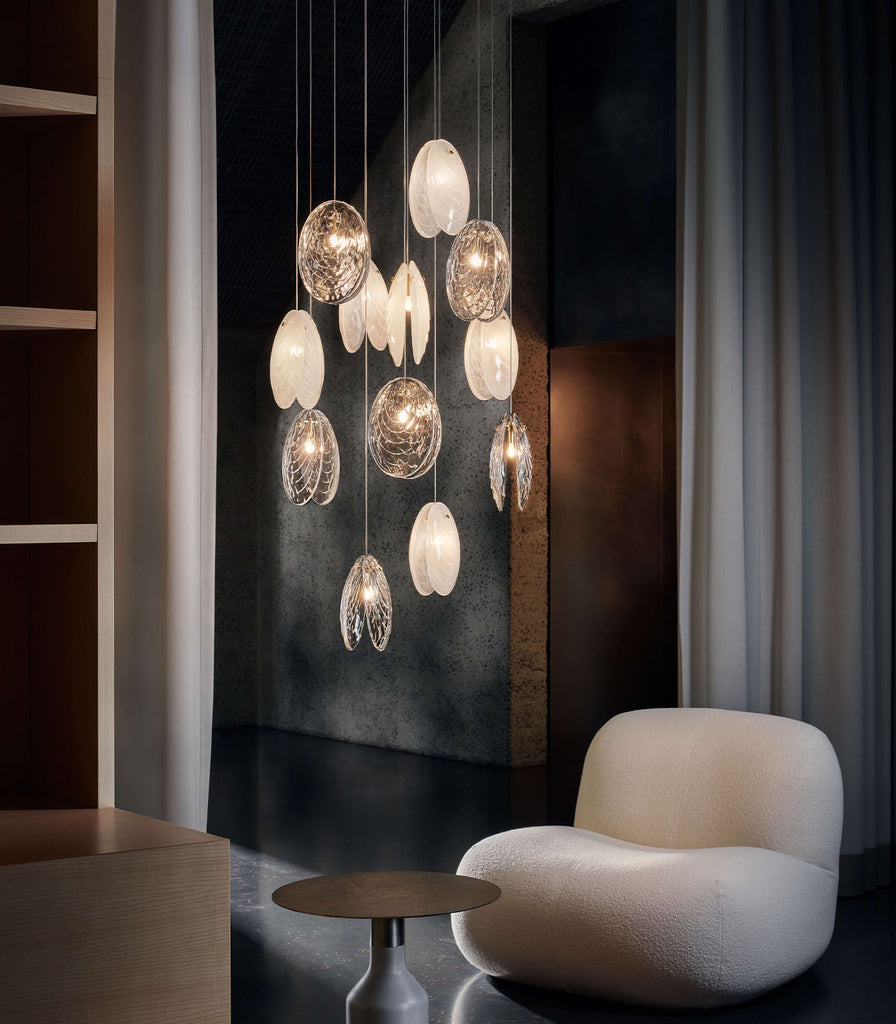 Bomma Mussels Pendant Light featured within interior space