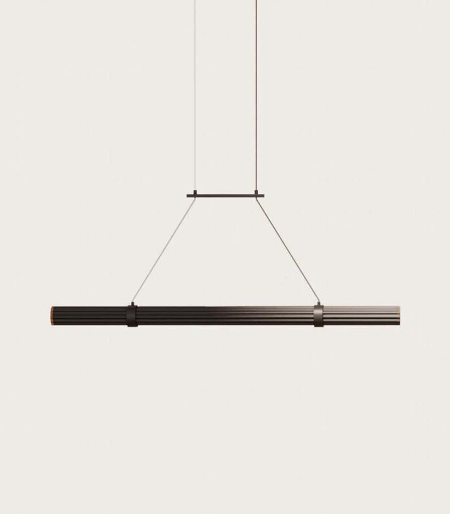 Aromas Niro Linear Pendant Light fearured within interior space