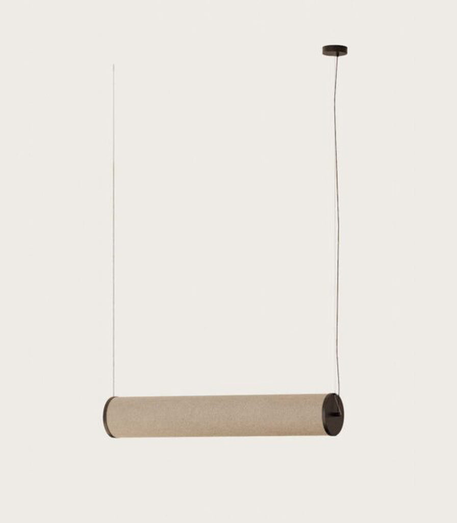 Aromas Nooi Linear Pendant Light geatured within interior space