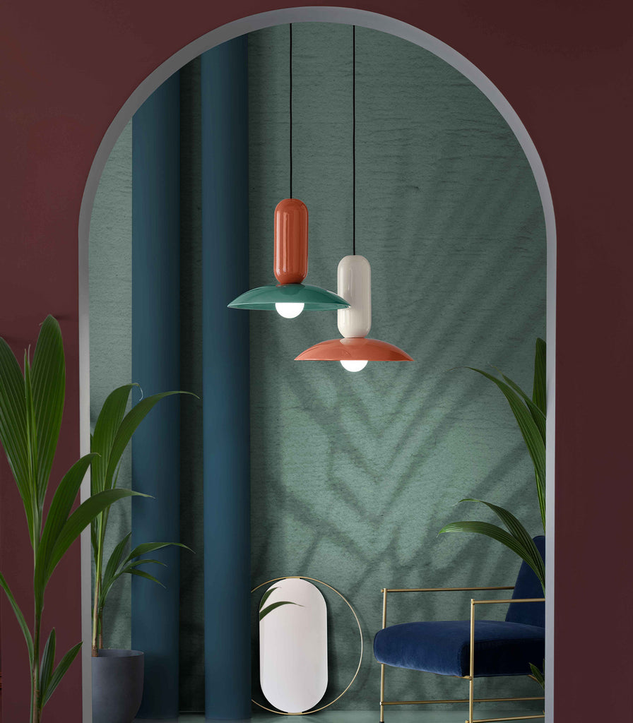Ferroluce Pau Pendnat Light featured within interior space